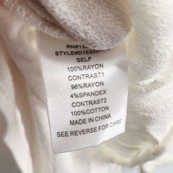 Daniel Rainn Cream Colored Sleeveless Boho Lace Tank Top Womens Size Medium M - Picture 4 of 4